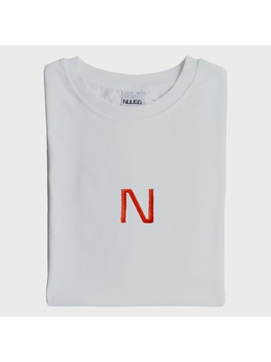 N Logolu Nakışlı T-Shirt