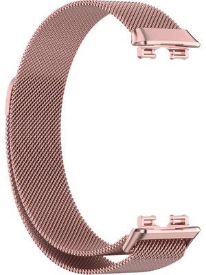 Dmay Huawei Band 8 Uyumlu Hasır Milano Metal Mıknatıslı Kordon