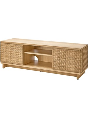 IKEA Tv Sehpası, Rattan, 157 x 41 x 49  cm