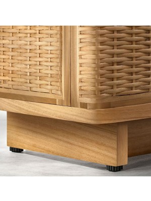 IKEA Tv Sehpası, Rattan, 157 x 41 x 49  cm