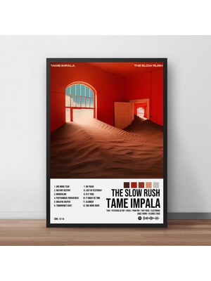 Orenda Art Tame Impala - The Slow Rush Albüm / Çerçeveli Poster Tablo