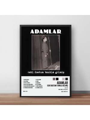 Orenda Art Adamlar - Eski Dostum Tankla Gelmiş / Çerçeveli Poster Tablo