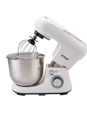 Emsan Bella Gusto Beyaz Stand Mikser 1300W 5-5,9 lt Kapasiteli Paslanmaz Çelik Hazne
