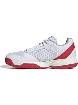 adidas Courtflash K Çocuk Tenis Ayakkabısı JI2448 Beyaz