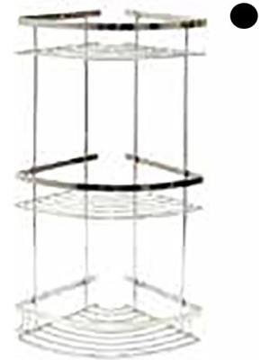 Norm Oval Şampuanlık 3lü Siyah 18*18CM