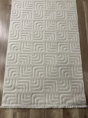 Hoom Rugs Prag 9213 Krem Modern Makina Halısı