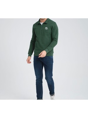 Lacoste Yarım Fermuar Nefti Yarım Fermuar Regular Fit