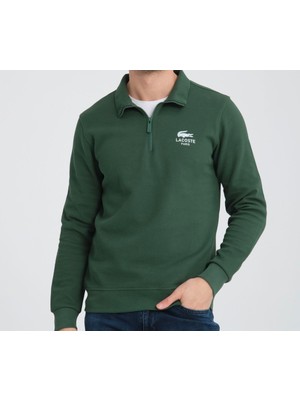 Lacoste Yarım Fermuar Nefti Yarım Fermuar Regular Fit