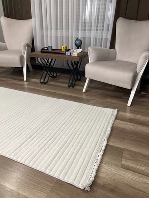 Hoom Rugs Prag 9213 Krem Modern Makina Halısı