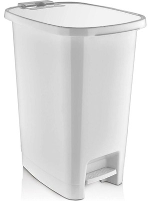 rnl04 Pedallı Plastik Çöp Kovası 15 Litre Kırmızı - 141R