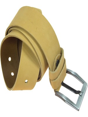 Derimine Deri Erkek Nubuk Kot Kemeri 4,5 cm