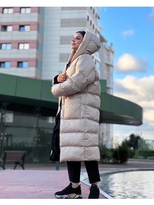 Perla Del Amor Oversize Uzun Şişme Mont