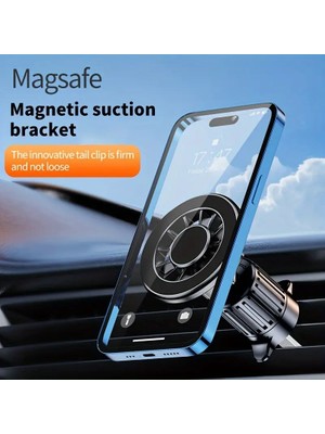Zoli Ultra Güçlü Mıknatıslı Araç İçi Telefon Tutucu Yeni Nesil Kanca Tipi Havalandırma Çıkış Uyumlu Telefon Tutucu Magsafe Uyumlu