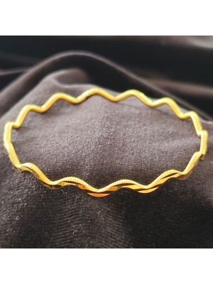 Stillove Gümüş Zikzak Model Ajda Bilezik