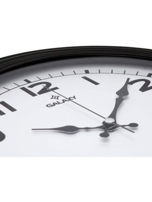 Storemax D-200-K Klasik Kadran Siyah Renk Sessiz Akar 30  cm  Duvar Saati