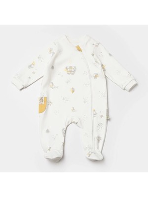 Penguın Club Bebek Tulum  Ekru Gri