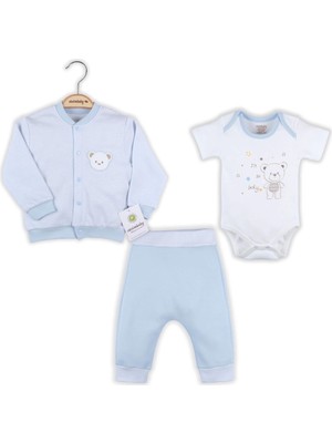 Beruflic Çift Ayıcık 3lü Takım Mavi