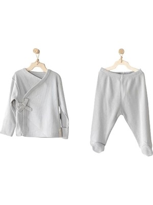 Modal 2li Bebe Zıbın Takım Grey