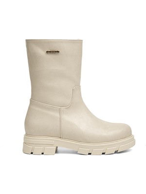 Pierre Cardin® Krem Kadın Bot PC-52063-3076 Trend Moda ve Günlük Kullanım İçin İdeal