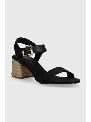 Tommy Hilfiger Block Mid Heel Sandal Sandalet Kadın