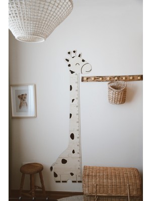 Dery Baby Zürafa Ahşap Puzzle Boy Ölçüm Cetveli