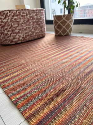 Woolart Dekoratif Doğal Yün Kilim Yıkanabilir Çift Taraflı 120*190