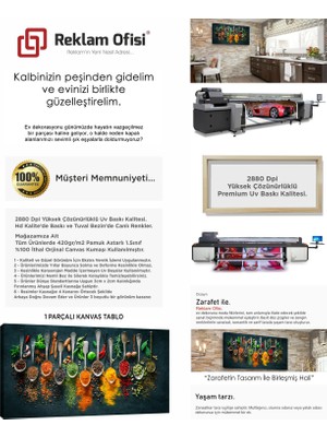 Reklam Ofisi Baharatlar Mutfak, Lokanta, Restaurant Modern, Premium Kanvas Tablo