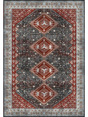 Vintage Eskitme Bohem Yıkanabilir Şönil Kilim Pamuk Taban Dokuma Halı Oturma Odası Salon Balkon Mutfak Halısı