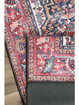 Vintage Eskitme Bohem Yıkanabilir Şönil Kilim Pamuk Taban Dokuma Halı Oturma Odası Salon Balkon Mutfak Halısı