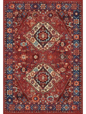 Melaris Halı Vintage Eskitme Bohem Yıkanabilir Şönil Kilim Pamuk Taban Dokuma Halı Oturma Odası Salon Balkon Mutfak Halısı