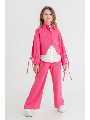 Giyicem Kız Çocuk Zıt Dikişli Üçlü Takım 4410