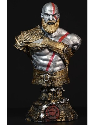 Dükkan Design God of War Kratos Büst 17 cm Polyester Malzeme ile Detaylı Tasarım