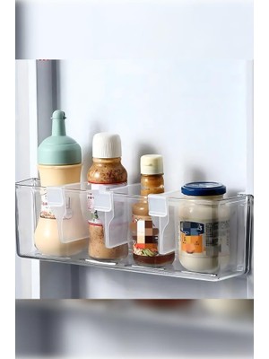 Nirnisa 10 Adet Buzdolabı Yan Kapak Raf Bölücü Ayracı Dolap Çekmece Düzenleyici Şişe Kutu Bardak Ayırıcı