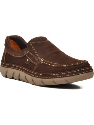 Ayakmod Kahve Nubuk Hakiki Deri Erkek Günlük Ayakkabı