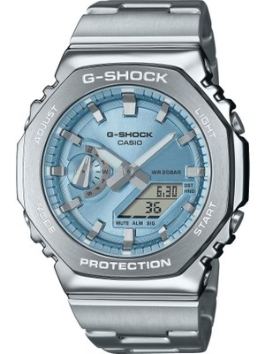 Casio G-Shock GM-2110D-2ADR Kol Saati Erkek Çelik Malzeme 10 ATM Suya Dayanıklı Fonksiyonlu