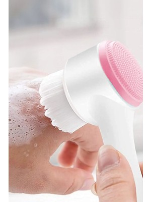 Then Tech Makyaj Temizleme Yüz Temizleme Aleti Yumuşak Uçlu Fırça Çift Taraflı Yüz Masaj Temizleme Aleti
