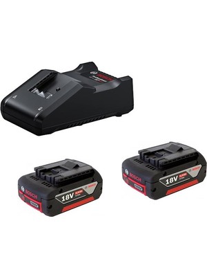 Bosch 18V Başlangıç Seti 2x5.0 Ah + Gal 18V-40