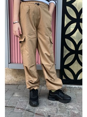Angelos Girls Kız Çocuk Kargo Cepli Paraşüt Pantolon 12126
