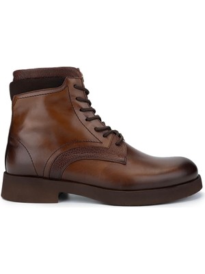 Tamer Tanca Erkek Taba Deri Casual Bot 987 134K Erk Bot SK24-25 Taba Dr