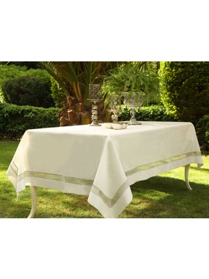 Lucy Model Fransız Güpürlü Masa Örtüsü 1 Adet