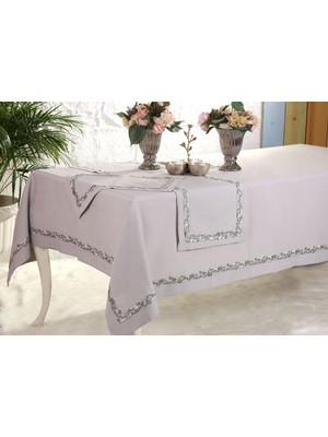 Napoli Model Fransız Güpürlü Masa Örtüsü 1 Adet