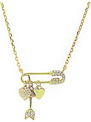 Masaliko Şans Gümüş Kolye KL2235,  925 Ayar Kadın Gümüş Kolye