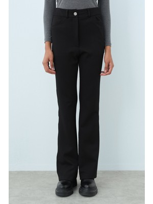 Nihan Ispanyol Paça Pantolon  Siyah