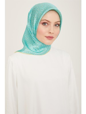 Armine Geometrik Desenli Twill İpek Eşarp 24Ya9113 35 38