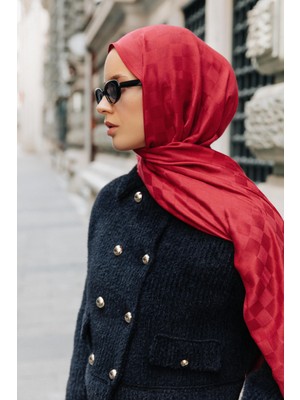 Armine Viscon Kare Desen Şal 04