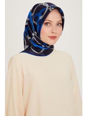 Armine Klasik Desenli Sura Saf İpek Eşarp 9203D 55