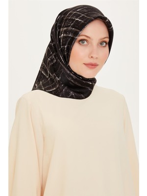 Armine Klasik Desenli Sura Saf İpek Eşarp 9258D 05