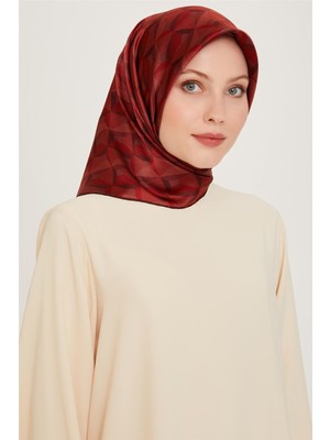 Armine Klasik Desenli Sura Saf İpek Eşarp 9204D 56