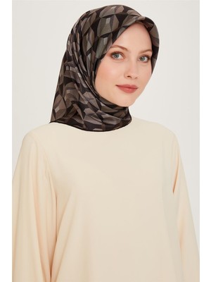 Armine Klasik Desenli Sura Saf İpek Eşarp 9204D 83