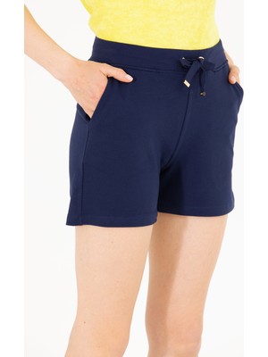 U.S. Polo Assn. Kadın Lacivert Şort (Örme) 50262609-VR033